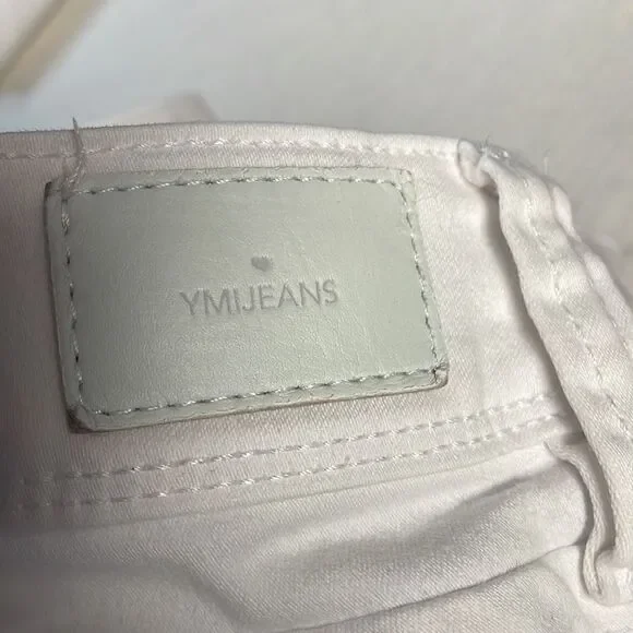YMI Wanna Betta Butt Jeans White Straight Leg Size 16 - Picture 9 of 11